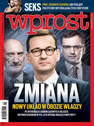 Okładka tygodnika Wprost nr 41/2018 (1856)